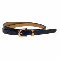Curea dama, casual-eleganta, din piele ecologica, latime 1.3 cm, bleumarin - CKD005